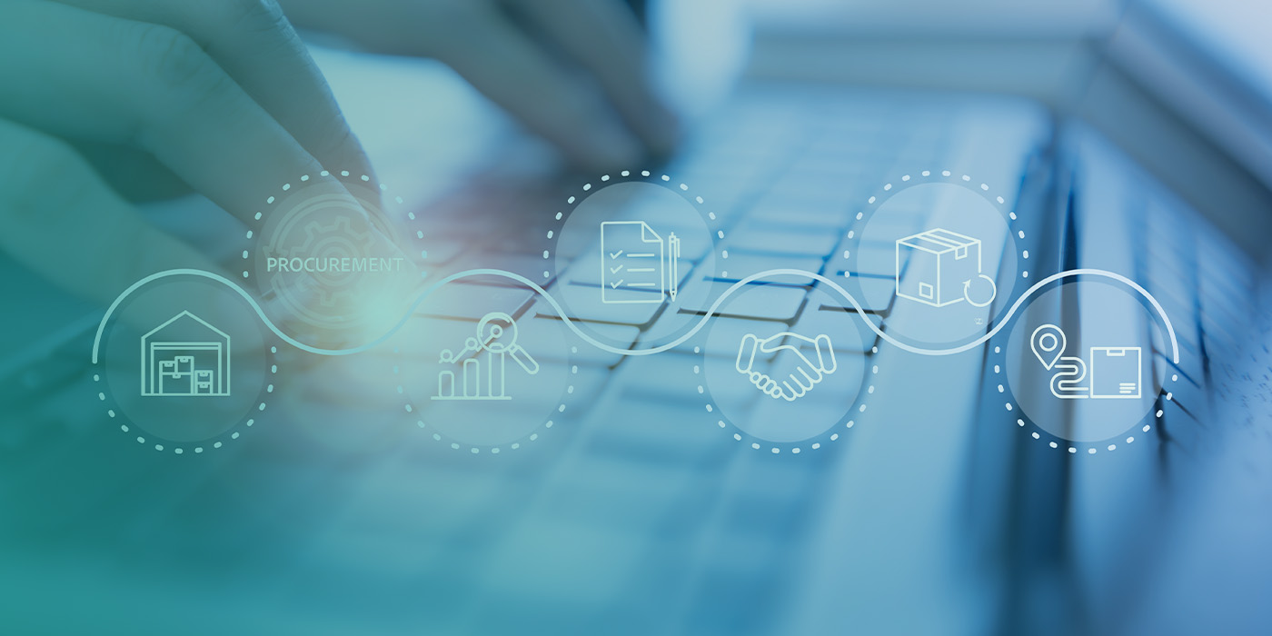 Digital procurement workflow and data icons illustrating how insight supports decision-making across Fixed Energy Tariffs Multi Site Portfolios.