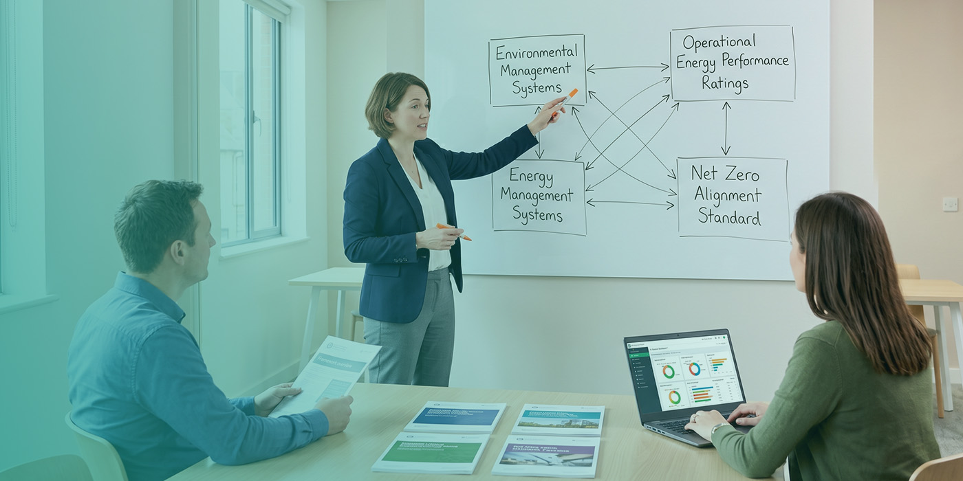 How the UK Net Zero Carbon Buildings Standard Relates to ISO 14001, ISO 50001 and NABERS UK